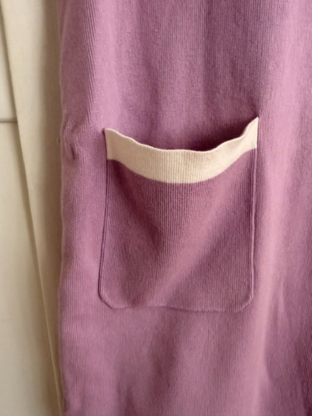 Wenrine Purple & White Shift Dress – Size Medium – Short Sleeve Workwear - Picture 3 of 8
